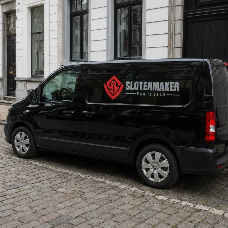 Local locksmith assisting a customer with a lock repair in Antwerp