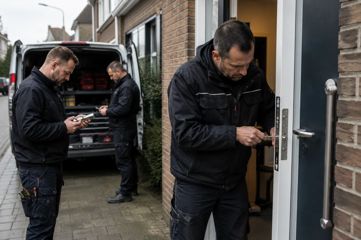 Slotenmaker helpt bij een buitengesloten deur in Antwerpen